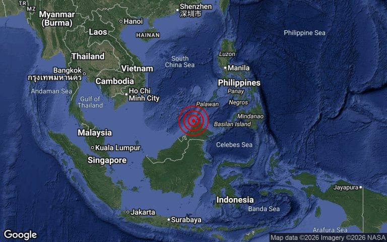 Gempa bumi kuat landa perairan Kota Kinabalu, magnitud 6.8