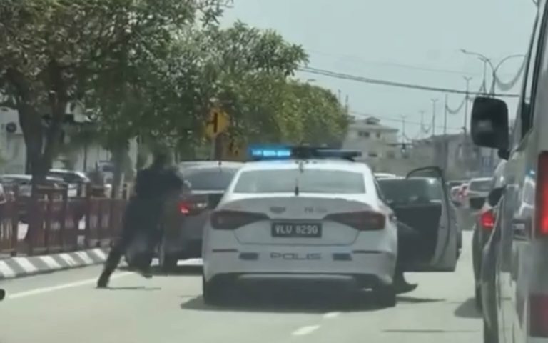 Polis tahan lelaki rempuh lima kenderaan ketika cuba larikan diri di Kuantan