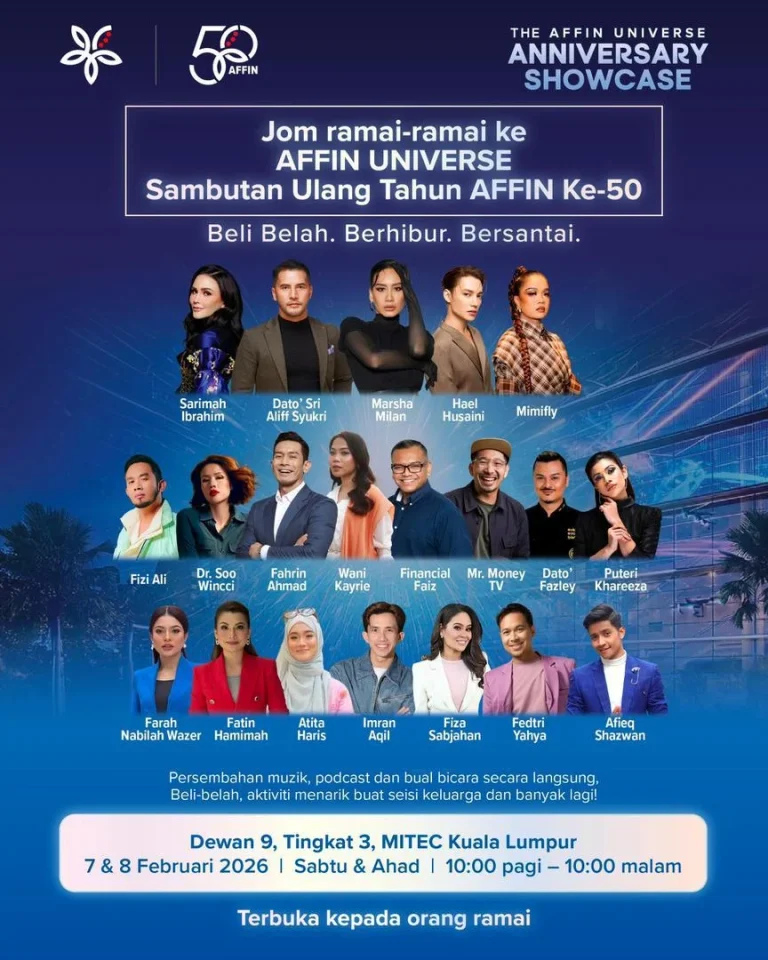 Hael Husaini, Marsha Milan, Mimi Fly & Seri Aliff Syukri antara selebriti bakal meriahkan AFFIN Universe 2026