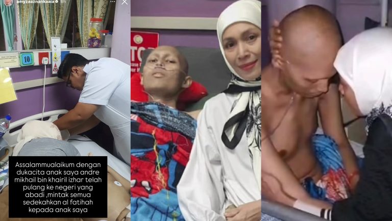 Anak sulung Amyza Aznan meninggal dunia