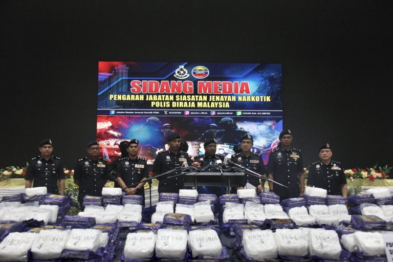 JSJN Perlis tumpas sindiket dadah bernilai RM25.5 juta, 510 kg methamphetamine dirampas