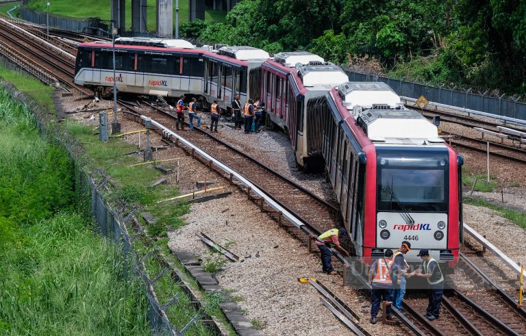 Tren tergelincir di Stesen Chan Sow Lin punca Laluan Ampang/Sri Petaling terjejas