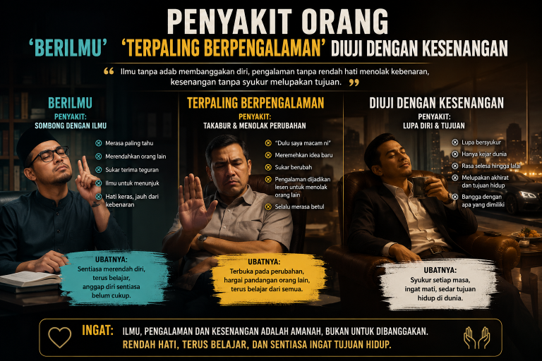 Penyakit orang ‘berilmu’, ‘terpaling berpengalaman’, diuji dengan kesenangan
