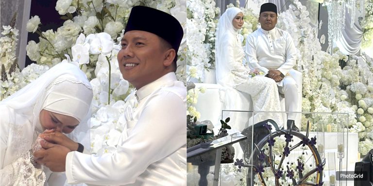 Rezeki kahwin! Radin Era pilih hantaran pokok emas sakura ungu, tetamu bertuah pulang bawa gold bar
