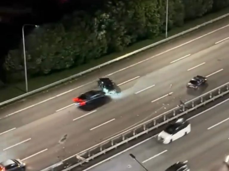 Kemalangan tular di NKVE: Polis tahan pemandu Proton Inspira di Klang