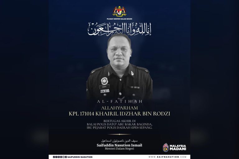 Anggota polis meninggal dunia selepas selesai latihan kawad