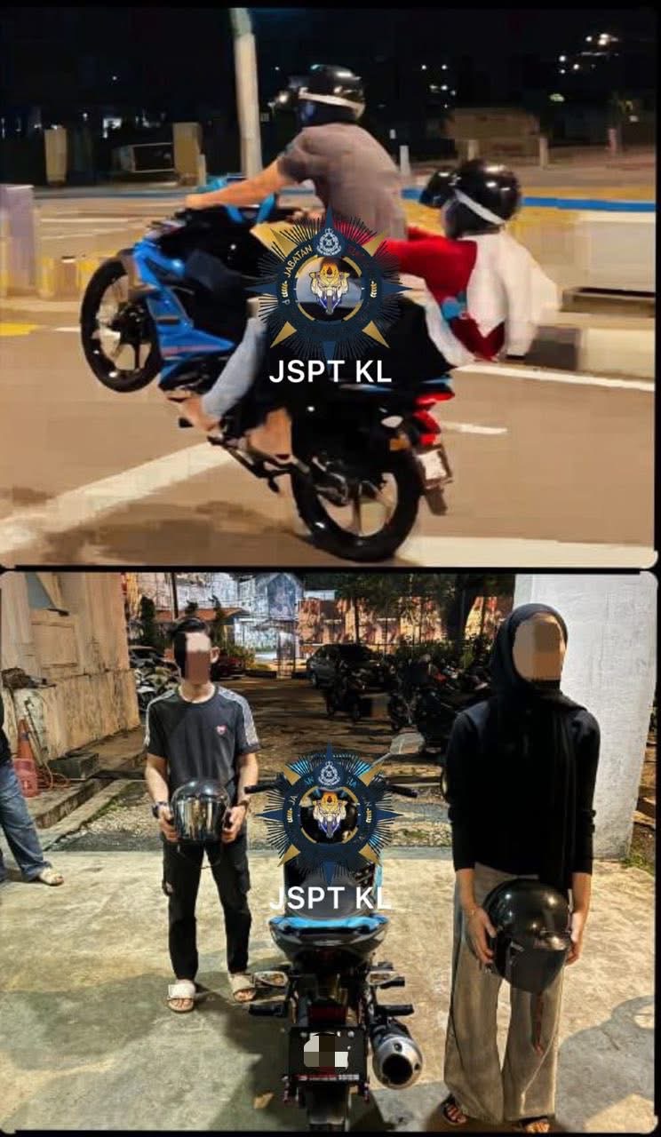 Remaja perempuan antara empat dicekup susulan video ‘wheelie’ tular
