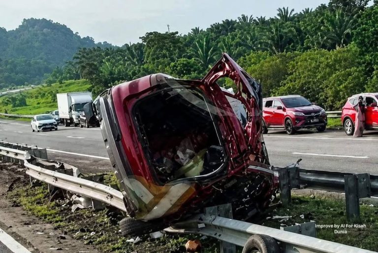 Wanita putus kaki kiri kemalangan di LPT2 meninggal dunia